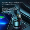 Rock autós töltő H16 - USB + Type C - 72W 5A kék thumbnail