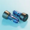 Rock autós töltő H16 - USB + Type C - 72W 5A kék thumbnail