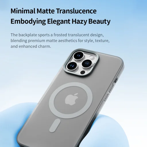 Rock Matt Sorozat Mágneses tok iPhone 16 fekete tok - 6