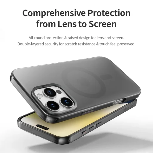 Rock Matt Sorozat Mágneses tok iPhone 16 fekete tok - 7