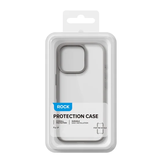 Rock Guard Series tok iPhone 16 Pro Max átlátszó-fekete - 8