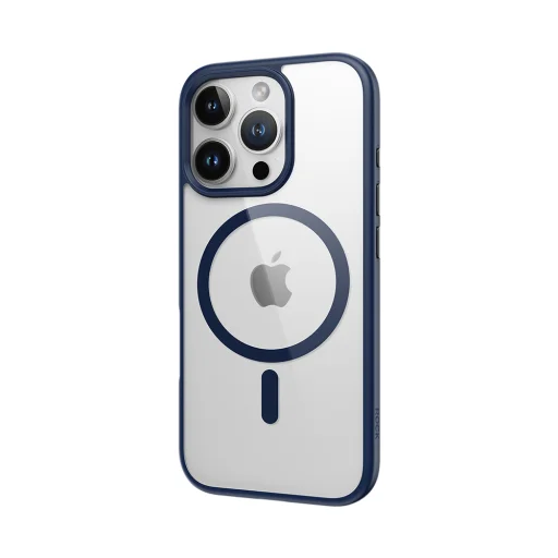 Rock Guard Sorozat Mágneses Tok iPhone 16 Pro-hoz átlátszó-kék tok - 1