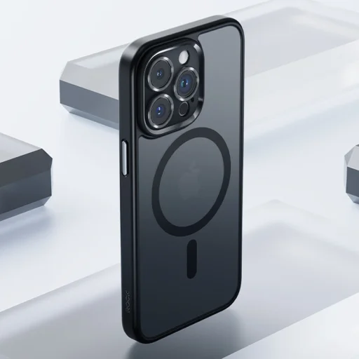 Rock Guard Touch Matte Series Mágneses iPhone 15 Plus tok fekete tok - 13