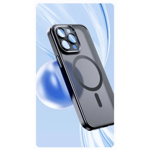 Rock Guard Touch Matte Series Mágneses iPhone 15 Plus tok fekete tok - 3