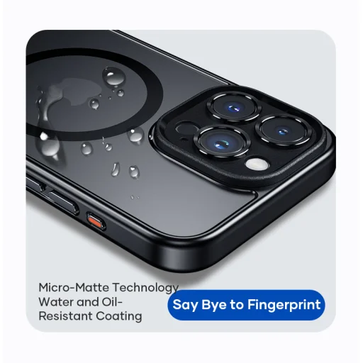 Rock Guard Touch Matte Series Mágneses iPhone 15 Plus tok fekete tok - 8