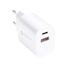 FORCELL F-ENERGY TFK-TC-35WPD utazó töltő Type C + USB A PD QC4.0 3A 35W fehér