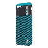OBAL:ME Flossy Stripes tok Apple iPhone 7/8/SE 2020/SE 2022 Black/Teal thumbnail