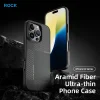 Rock Ultra Thin Aramid Fiber Kevlar 600D tok iPhone 16 Pro fekete thumbnail