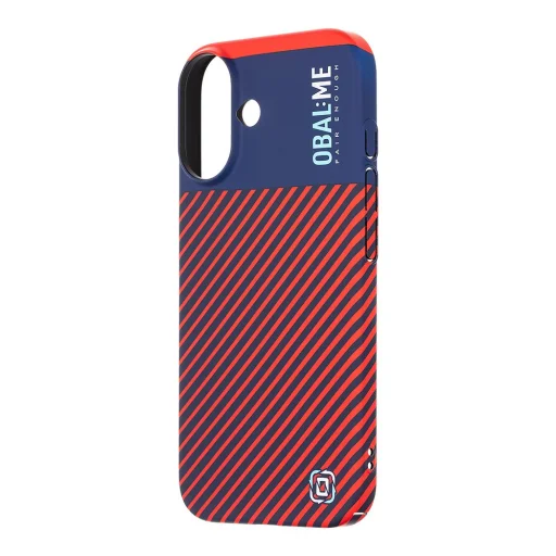OBAL:ME Flossy Stripes tok Apple iPhone 16 Blue/Red - 1