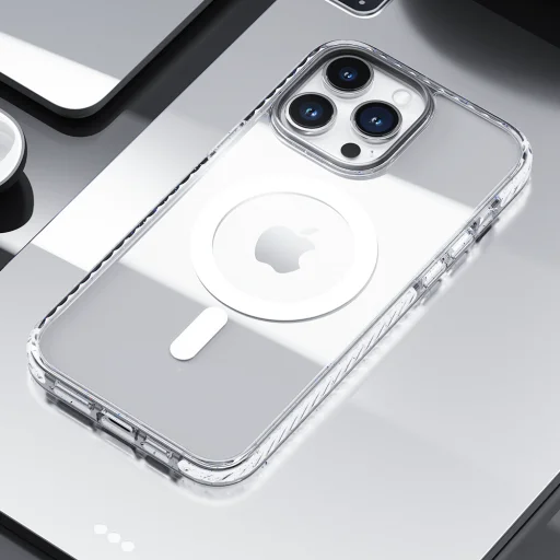 Rock Crystal Shield Series mágneses tok iPhone 14 Pro átlátszó tok - 12