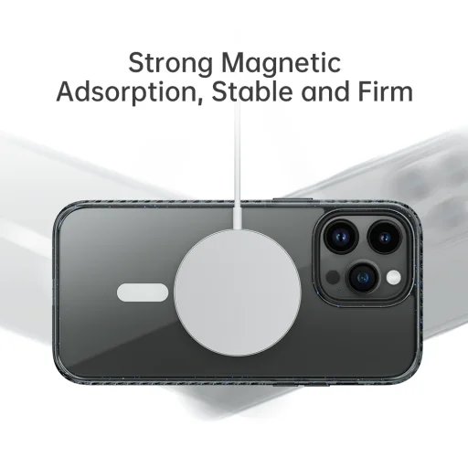 Rock Crystal Shield Series mágneses tok iPhone 14 Pro átlátszó tok - 3