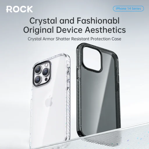 Rock Crystal Shield Series iPhone 14 Pro tok átlátszó - 5