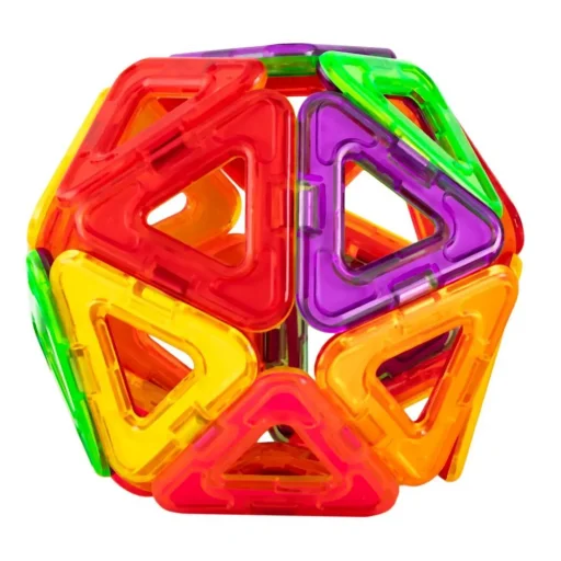 Mágneses oktatási építőkocka gyerekeknek 38 darabos készlet RC-K-1102 többszínű - 4