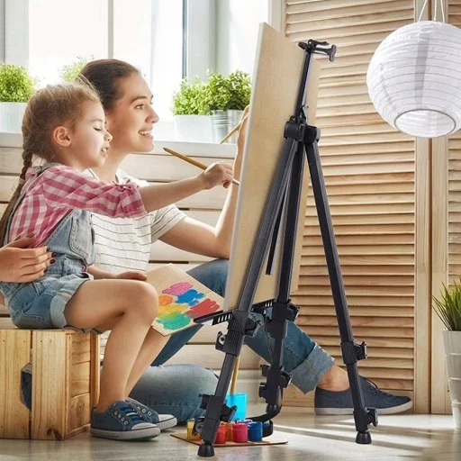 Alumínium festőállvány tokkal 155 cm RC-K-1096 fekete - 3