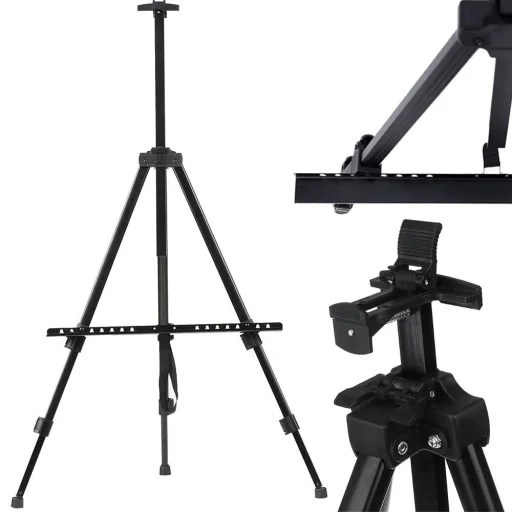 Alumínium festőállvány tokkal 155 cm RC-K-1096 fekete - 5