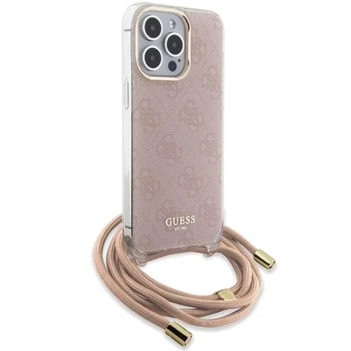 Guess Crossbody Cord 4G Print tok iPhone 15 Pro - rózsaszín - 3