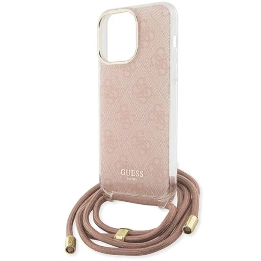 Guess Crossbody Cord 4G Print tok iPhone 15 Pro - rózsaszín - 5