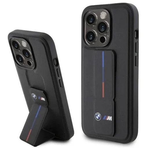  iPhone 15 Pro Max BMW Grip Hot Stamp tok - fekete - 1