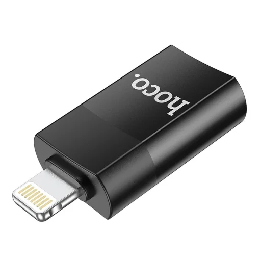 HOCO OTG átalakító USB A (anyay) - Lightning 8-pin apa UA17 fekete - 4