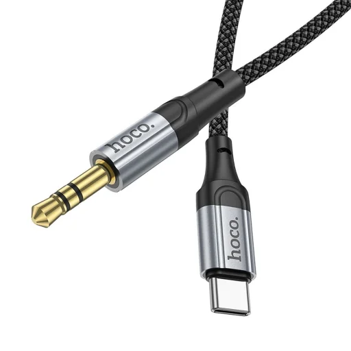 HOCO kábel AUX Type C (APA) - Jack 3,5 mm (APA) UPA26 1 m fekete - 3