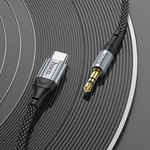 HOCO kábel AUX Type C (APA) - Jack 3,5 mm (APA) UPA26 1 m fekete - 9