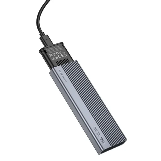 HOCO adapter HUB Type C SSD lemezhez USB3.2 / 10GBps HB47A fém szürke - 6