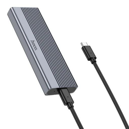 HOCO adapter HUB Type C SSD lemezhez USB3.2 / 10GBps HB47A fém szürke - 1