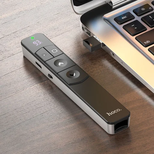 HOCO vezeték nélküli lézer pointer bluetooth GM202 ezüst - 4