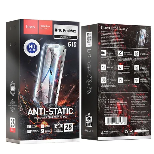 iPhone 17 Air üvegfólia Hoco HD antisztatikus 25 db G10 - 10