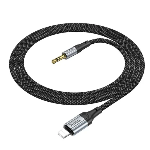HOCO AUX kábel Lightning (férfi) Jack 3,5 mm (férfi) UPA26 1 m fekete - 3
