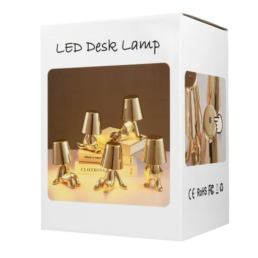 Éjjeli lámpa Arany Ember design B - 6