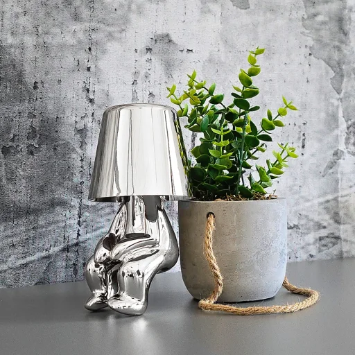Night lamp Silver Man design L - 2