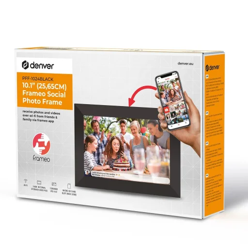Denver Frameo PFF-1024B 10.1" Digitális képkeret - Fekete - 8