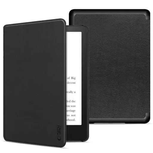 Tech-protect Fliptok Kindle Paperwhite Vi / 6 / Színespuha / Alaírási Kiadás Fekete Tok - 1