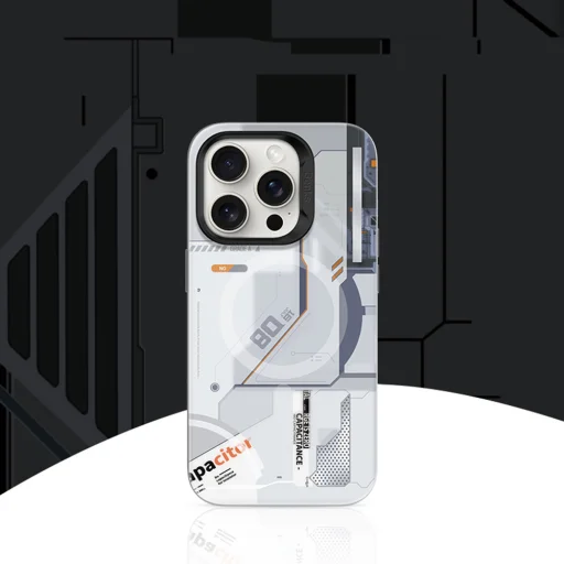  iPhone 16 Plus fehér Benks Magnetic Mecha Series tok - 4