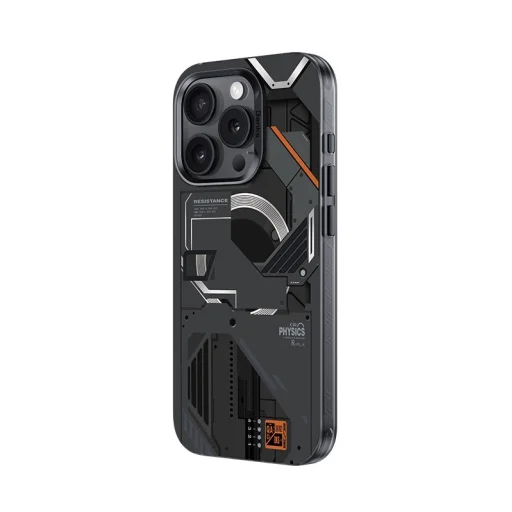  iPhone 15 Pro fekete Benks Magnetic Mecha Series tok - 2