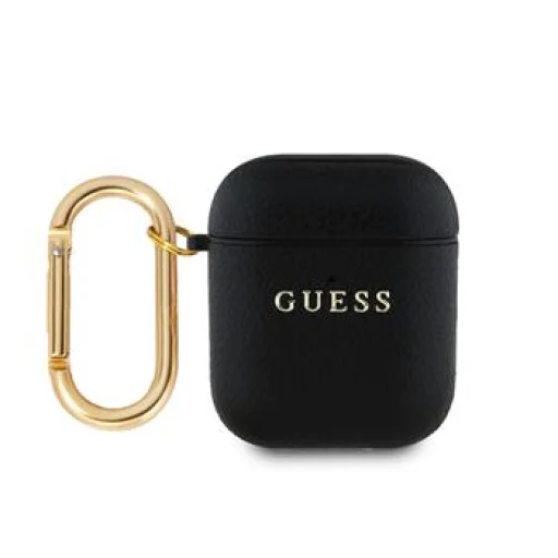 Guess PU Grained Classic Logo tok AirPods 1/2 Fekete - 1