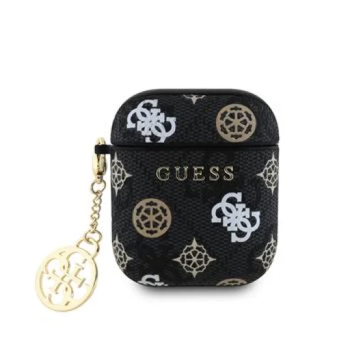 Guess PU 4G Peony Charm tok AirPods 1/2 Fekete - 1