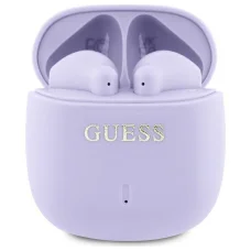 GUESS vezeték nélküli fülhallgató Bluetooth TWS GUTWSJ14ESGU (Nyomtatott Klasszikus Logó) lila