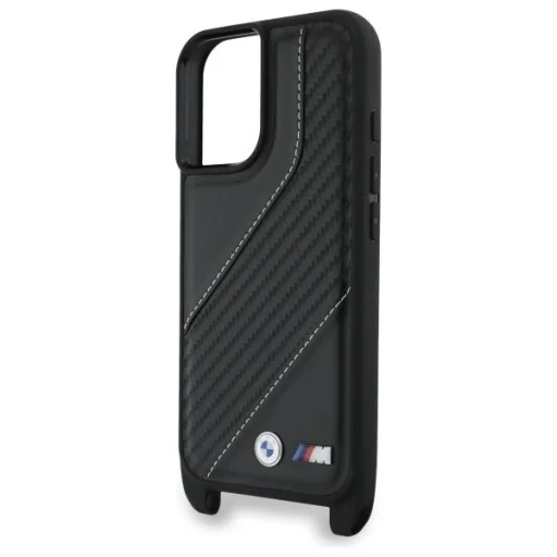  Apple iPhone 16 Plus Fekete BMW M Edition Carbon Stripe & Strap tok - 5