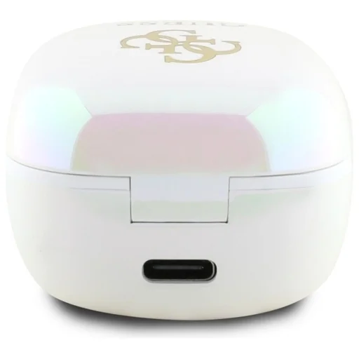 GUESS vezeték nélküli fülhallgató Bluetooth TWS GUTWSJ144ESH (Mini Iridescent 4G Printed Logo) fehér, - 5