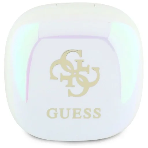 GUESS vezeték nélküli fülhallgató Bluetooth TWS GUTWSJ144ESH (Mini Iridescent 4G Printed Logo) fehér, - 3