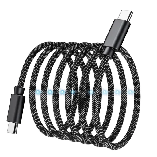 Choetech XCC-1054 240W Kábel Power Delivery 3.1 USB-C Mágneses 1.2m - Fekete - 3
