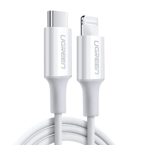 Ugreen US171 Lightning - USB-C MFi PD kábel 20W 480Mb/s 1m - fehér - 2