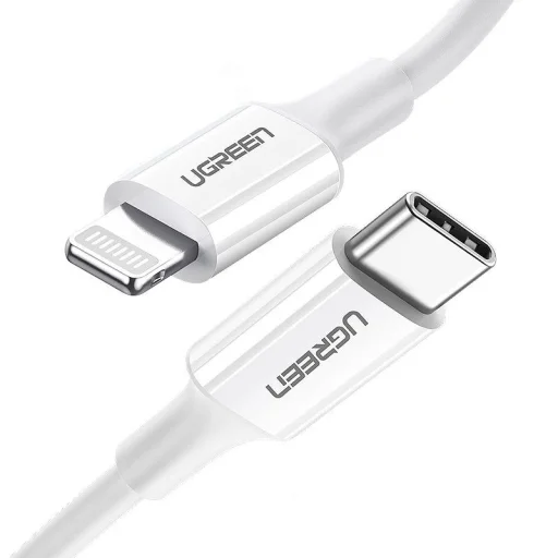 Ugreen US171 Lightning - USB-C MFi PD kábel 20W 480Mb/s 1m - fehér - 1