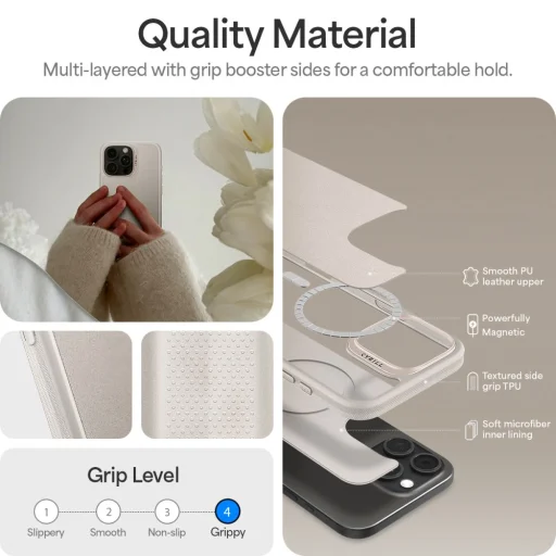  iPhone 16 Pro Max Krém Spigen Cyrill Kajuk Classic Charm Mag Magsafe tok - 8