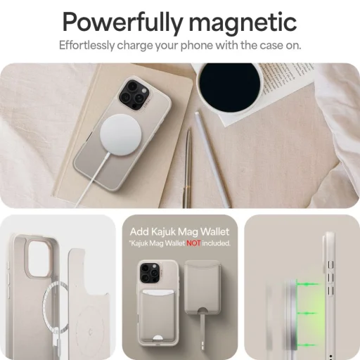  iPhone 16 Pro Max Krém Spigen Cyrill Kajuk Classic Charm Mag Magsafe tok - 10