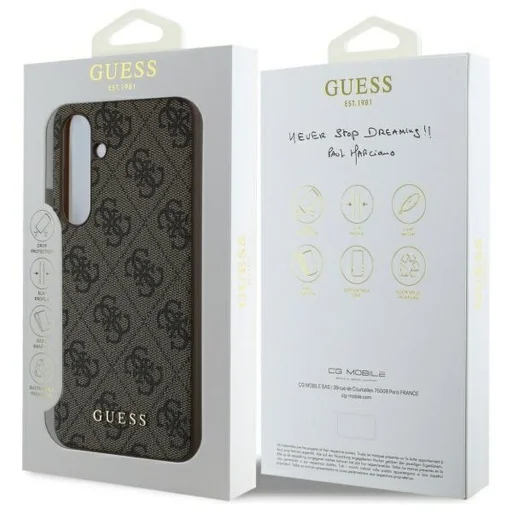 GUESS tok Samsung Galaxy S24 FE GUHCS24FEGF4GBR (HC PU 4G Charm) barna tok - 2