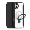 Dux Ducis Skin X Pro iPhone 16 tok MagSafe kompatibilitással, flippel és állvánnyal - Fekete tok thumbnail