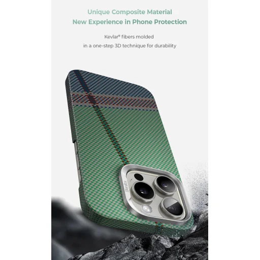 iPhone 16 Pro Benks PassionGreen Kevlar 600D tok - 11